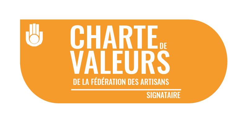 Logo Charte de valeurs de la Fédération des Artisans